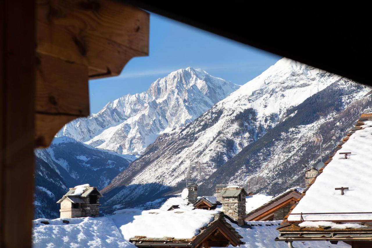 Chalet Vista Monte Bianco La Salle Exterior foto