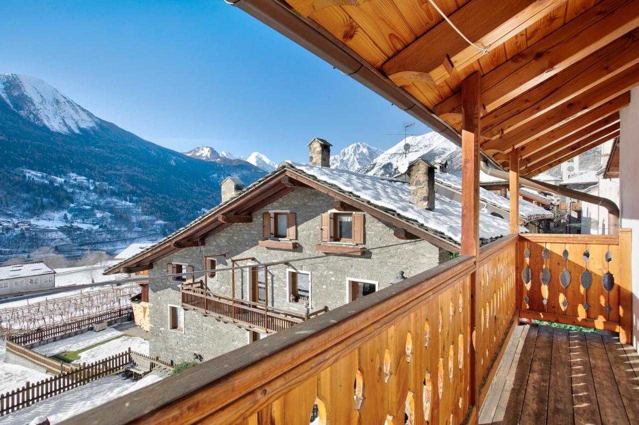 Chalet Vista Monte Bianco La Salle Exterior foto